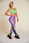 Paint Splattered Height Waist Leggins